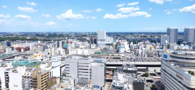 さいたま市の航空写真